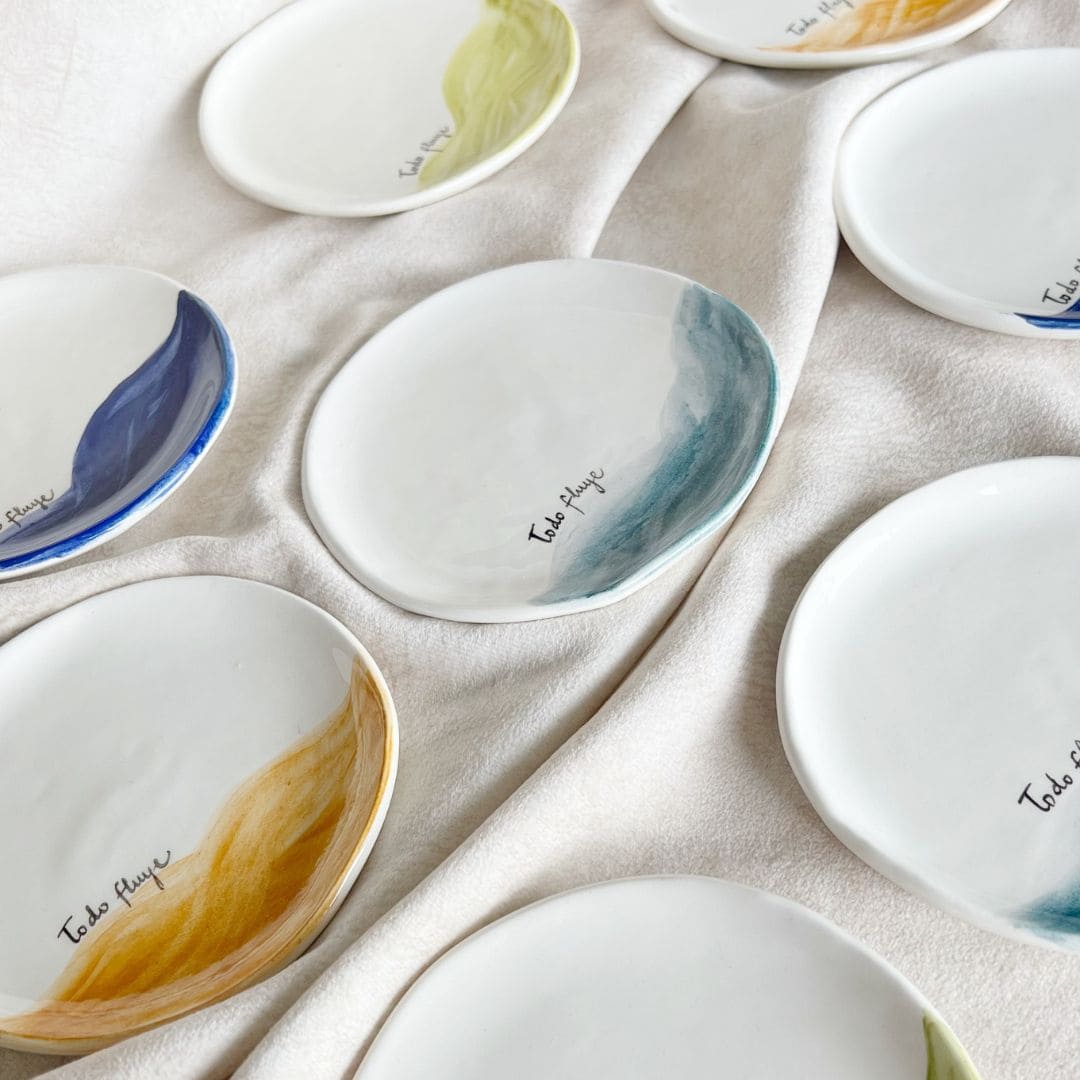 Plato en ceramica para poner las joyas