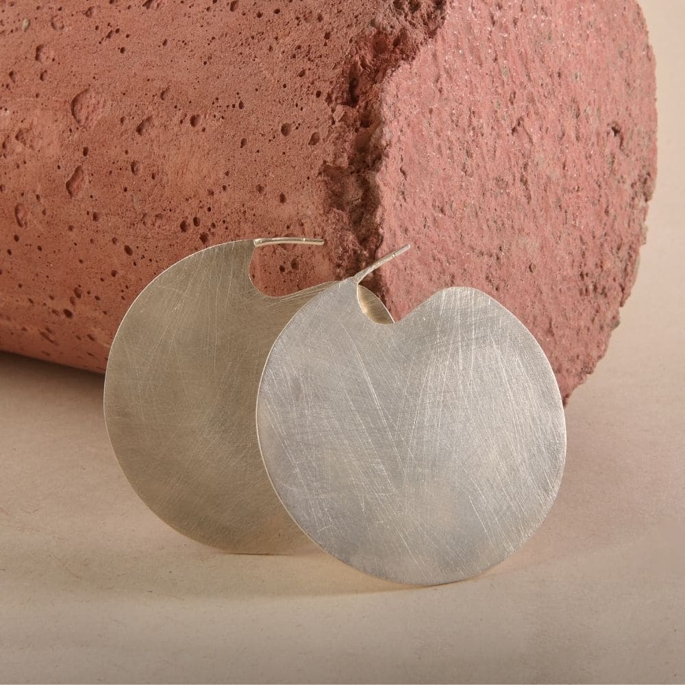 Senda Maxi Silver Earrings