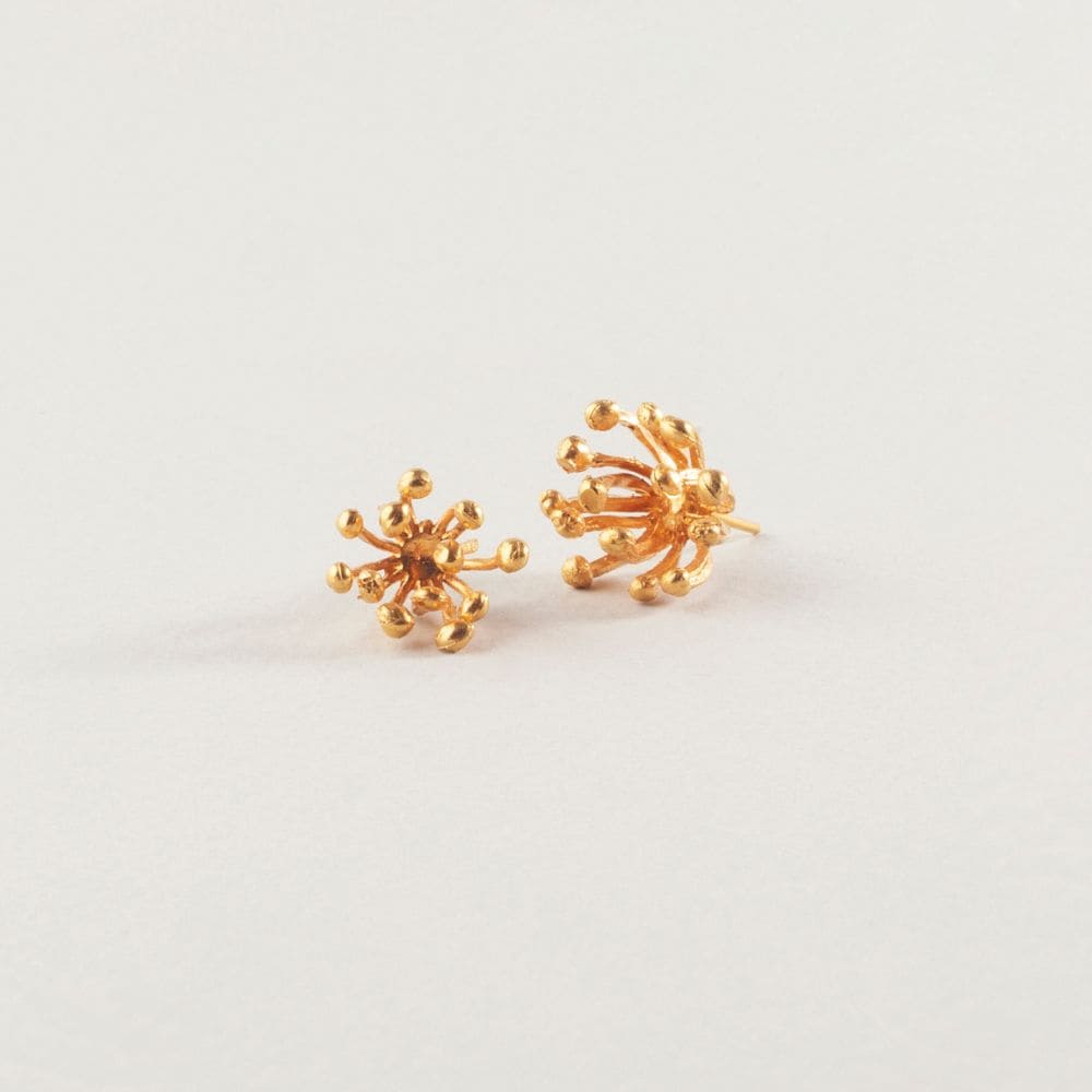 Inlay Dahlia Earrings